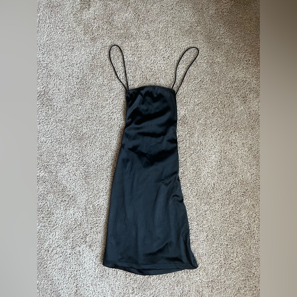 Black Backless dress